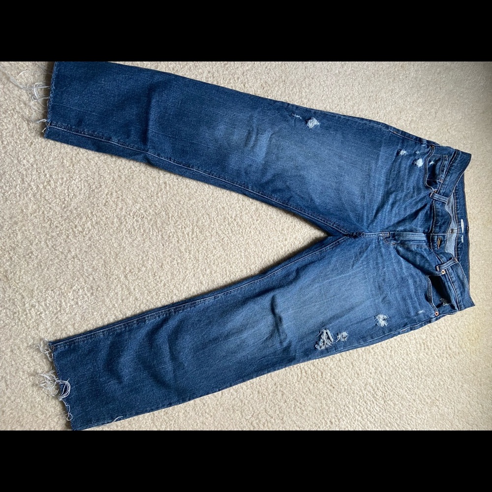 Boyfriend Mid-Rise Blue Jeans